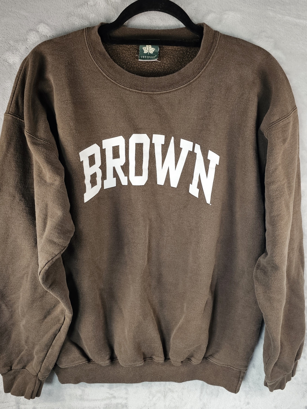Vintage IvySport Sz. Medium Brown University Crew Neck Pullover Sweater Cotton